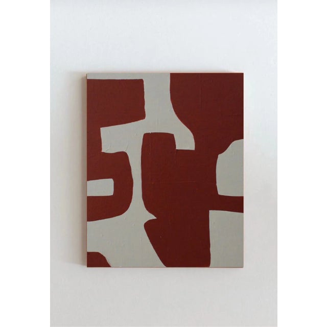 Bodasca, Organic Bordeaux Abstract, 2025, Canvas For Sale - Image 11 of 11