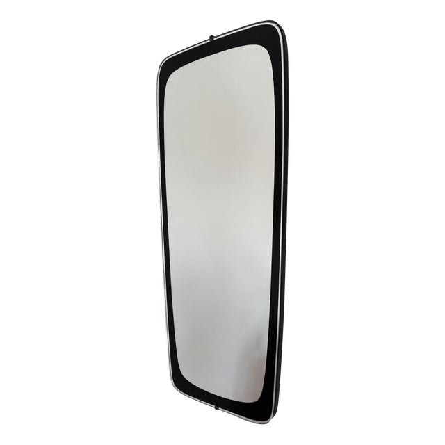 Large Asymmetrical Crystal Mirror, 1960s For Sale
