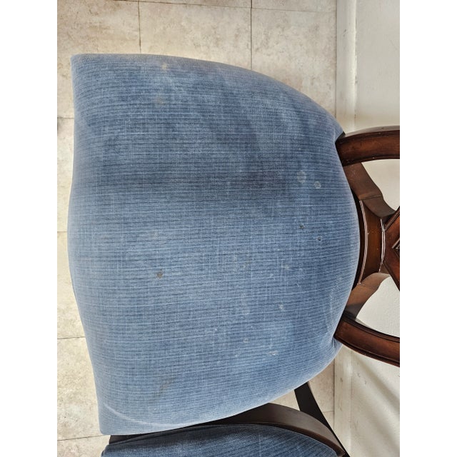 Ethan Allen Dining Room Side Chairs Hepplewhite Ribbon Back Collectors Classics- Set of 2 For Sale - Image 10 of 12