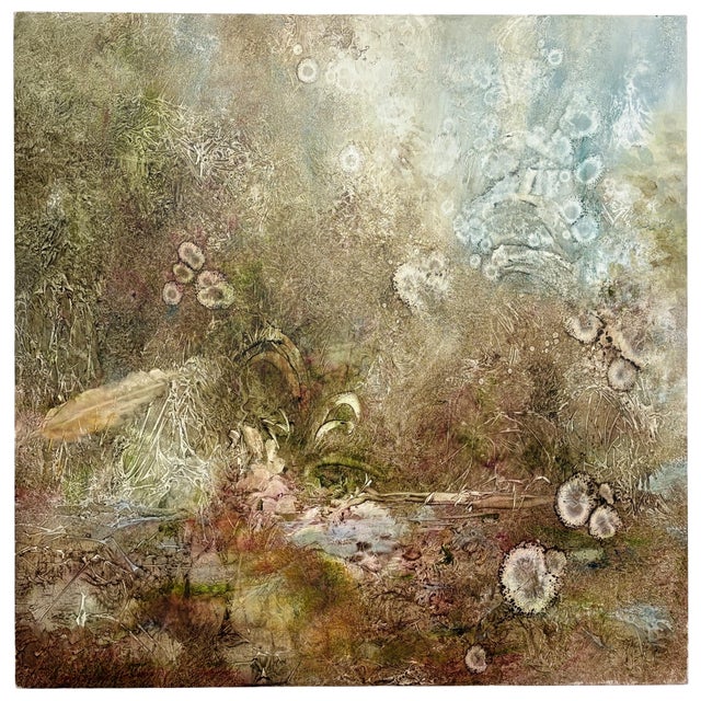 Sandra Hoffman 20th C. American Philadelphia Triptych Landscape Painting For Sale - Image 9 of 9