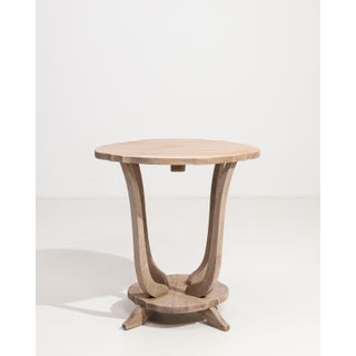 Oak Art Deco Side Table, Antique, France, Circa 1920 For Sale