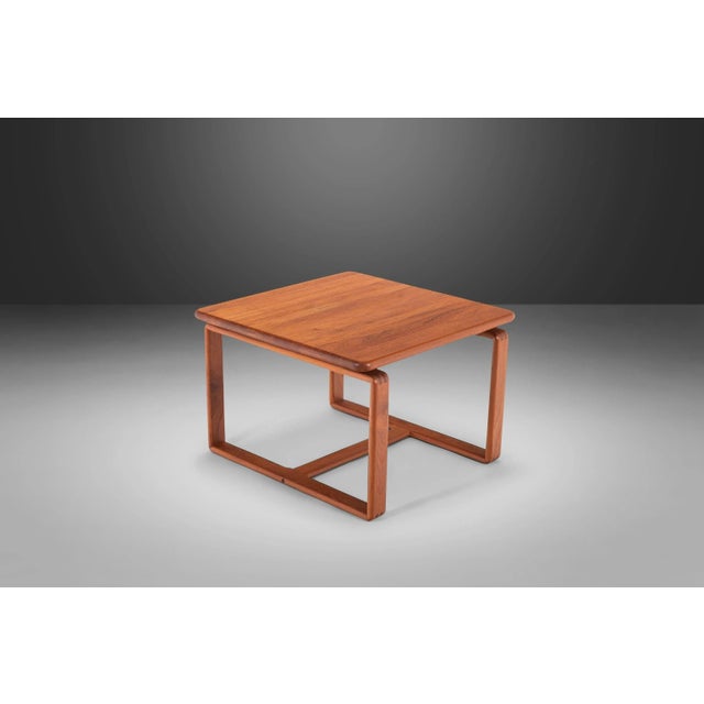 Mid Century Modern Solid Teak Coffee Table, circa 1970's For Sale - Image 11 of 13