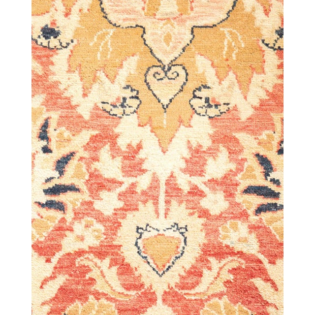 Moroccan Vintage Moroccan Hand Knotted Wool Area Rug, Orange - 8'1" X 9'8" For Sale - Image 3 of 9