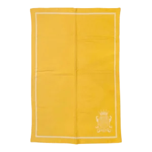 The Carlyle Hotel Nyc Frette Blanket Yellow Cotton