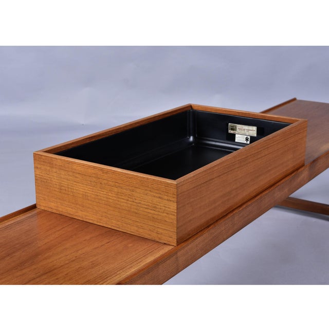 Wood Bruksbo Norwegian Korbo Teak Planter Bench or Coffee Table, Attributed to Torbjørn Afdal For Sale - Image 7 of 18
