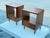 A pair of classic mid century nightstands attributed to National Furniture Co, USA, ca' 1960's Walnut with open back...