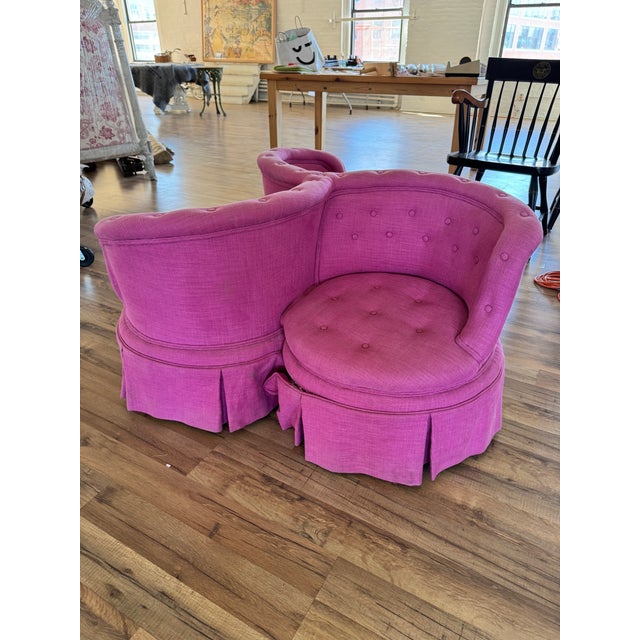 19th Century French Napoleon III "Indiscret" Three-Seat Conversation Sofa For Sale - Image 16 of 16