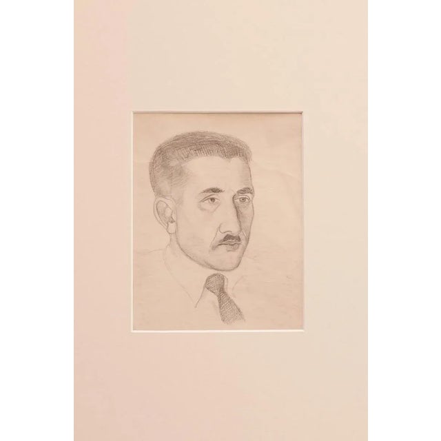Portrait is an original drawing in pencil on paper realized in 1940 ca. by an Anonymous artist of the mid-20th Century....