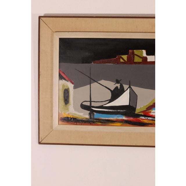 Original Swedish Oil on Canvas – “Frankrite” by Henryk Rolinsky – Signed & Framed 115 × 45 cm (45.3" × 17.7") A striking...