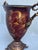 Tall Scarlet Red Vintage Decorative Urn For Sale - Image 9 of 11