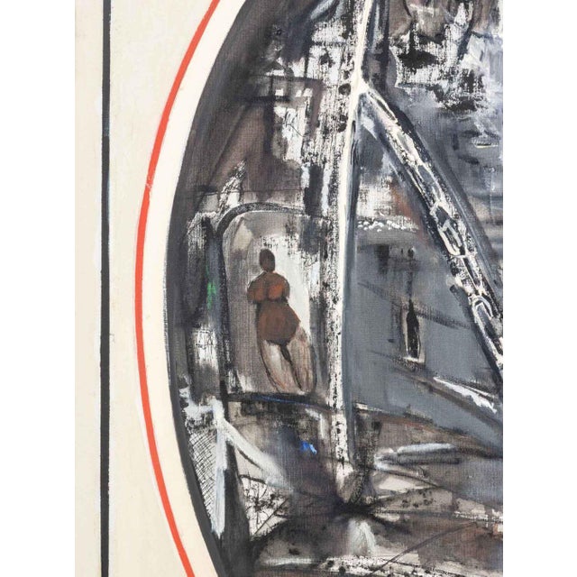 Agudelo, Untitled (Abstract Silhouette Figures), Oil on Canvas For Sale In New York - Image 6 of 10