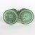Late 20th Century Vintage Pair of Brass Candle Holders With Verdigris Patina Green Candleholder For Sale - Image 5 of 6