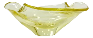 Art Glass Ashtray attributed to Miloslav Klinger for Železný Brod, 1960s