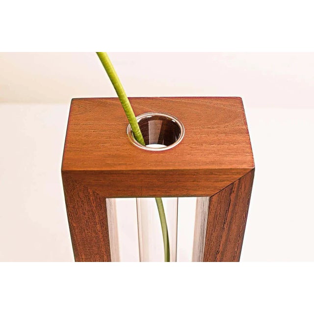 Danish Teak Wood Vase, 1960s For Sale - Image 4 of 7