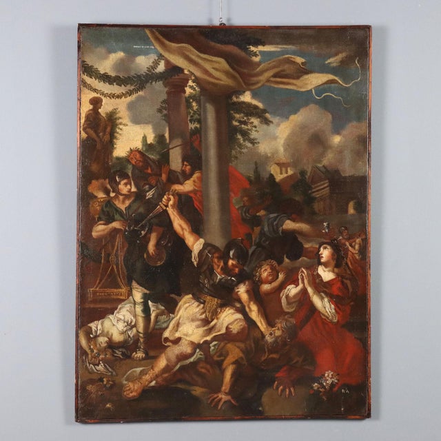 Follower of Pietro da Cortona, The Age of Iron, 17th Century, Oil on Canvas For Sale - Image 14 of 14