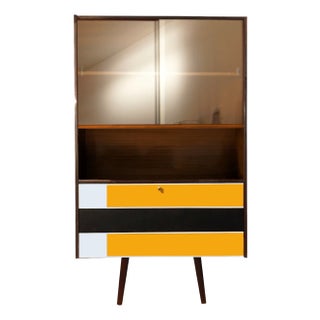 Glass Showcase with Bar, Poland, 1970s For Sale