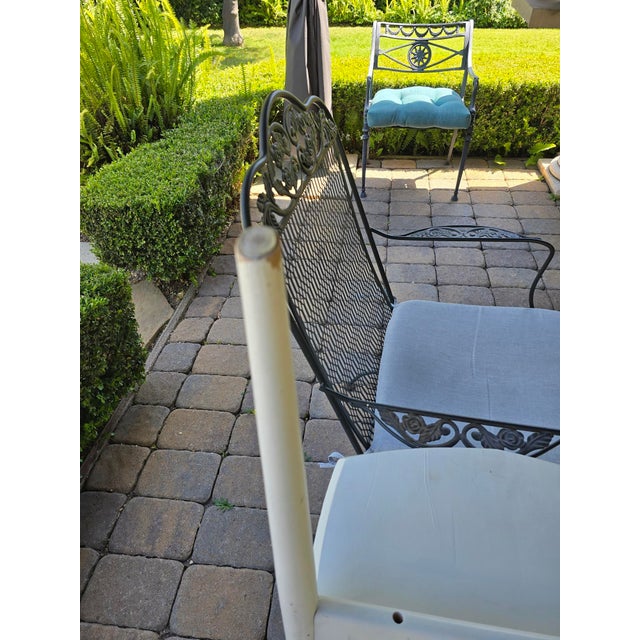 White Mid 20th Century Chairs in the Style of Mademoiselle For Sale - Image 8 of 9