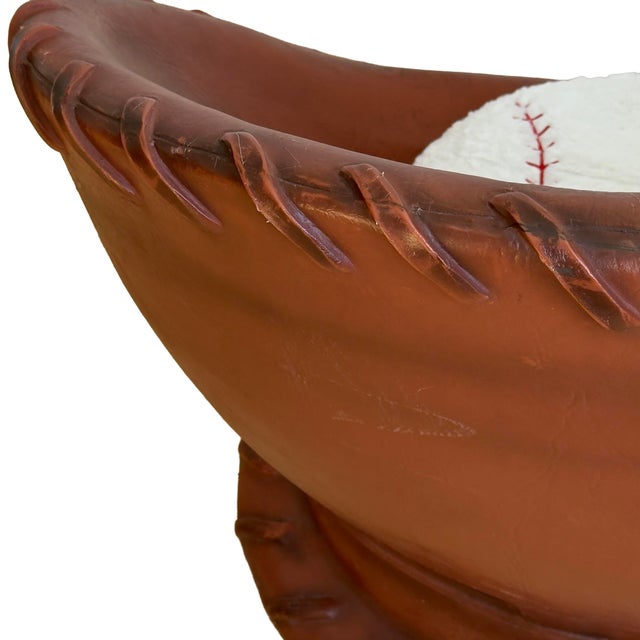 Vintage 1990s Oversized Baseball Glove Catchers Mitt Lounge Chair For Sale - Image 10 of 18