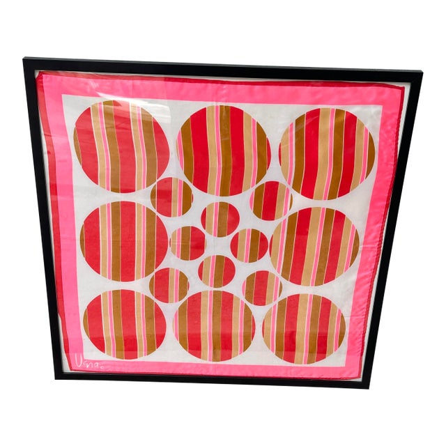 Vintage Vera Neumann Framed Scarf For Sale