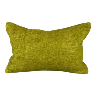 16 x 24 Hemp Pillow Turkish Cushion Natural Green Pillow Cushion Cover For Sale
