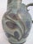 Late 20th Century Jane Woodside Studio Art Pottery Climbing Leaves Twisted Handle Jug Pitcher For Sale - Image 5 of 14