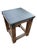 Restoration Hardware Rh Reclaimed Wood & Aged Zinc Strap Side Tables – Rustic Industrial Farmhouse Accent Tables For Sale - Image 10 of 16