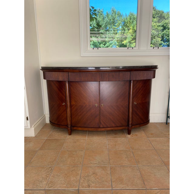 Traditional Bernhardt Wooden Buffet With Mirror For Sale - Image 13 of 18