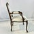 1980s Vintage Hollywood Regency French Provincial Open Arm Bergere Side Chair, Newly Reupholstered For Sale - Image 16 of 17