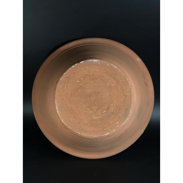 Spanish Ceramic Lebrillo Plate with Painted Bird, Triana, 1920s For Sale - Image 6 of 8