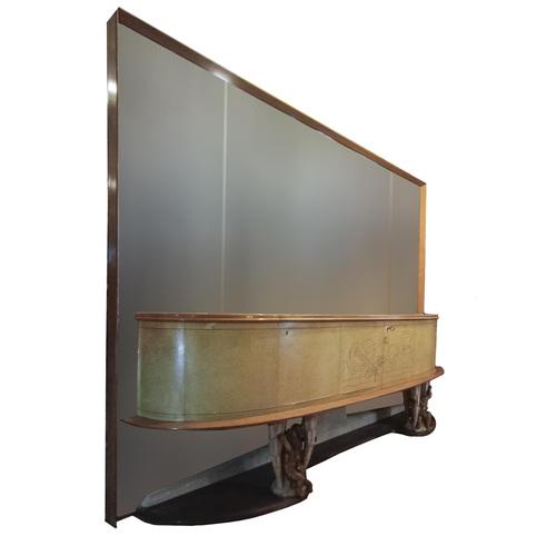 Sideboard with Large Mirror by Canturini Artisans For Sale - Image 3 of 18