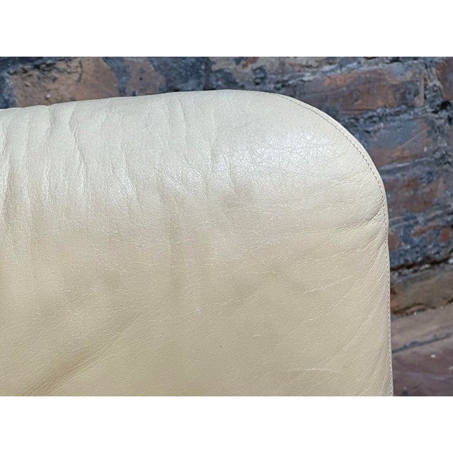 Animal Skin Post Modern Pair Leather Lounge Chairs by Metro, 1980 For Sale - Image 7 of 9