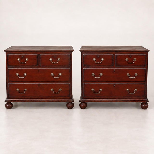 Mid-Century Drexel Heritage Georgian Style Mahogany Chests - Pair For Sale In Atlanta - Image 6 of 6