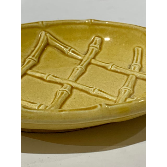 Vintage 1970s Harvest Bamboo Rattan Soap Dish For Sale - Image 4 of 7