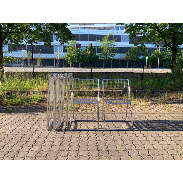 Vintage Model Rappen Folding Chairs by Niels Gammelgaard for Ikea, 1978, Set of 6 For Sale - Image 6 of 18