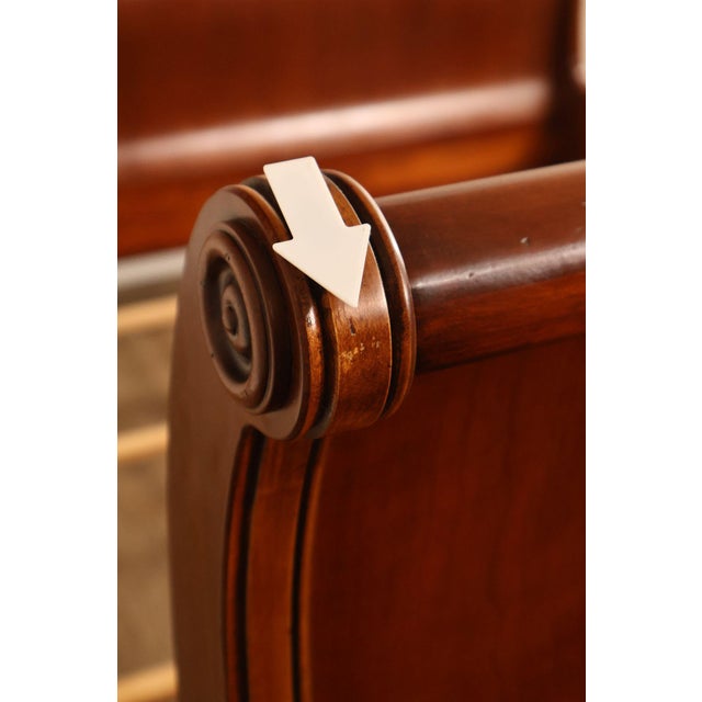 Ethan Allen Medallion Collection Cherry Queen Sleigh Bed For Sale - Image 18 of 18