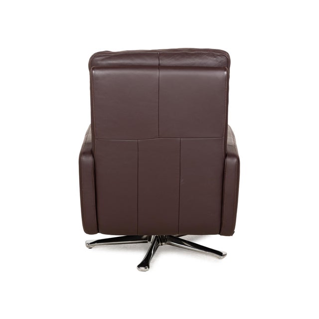 Cor Leather Armchair in Brown with Swivel Function from Conseta For Sale - Image 10 of 13