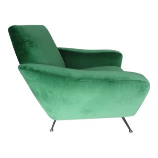 Italian Sculptural Lounge Chair in the Manner of Gio Ponti For Sale