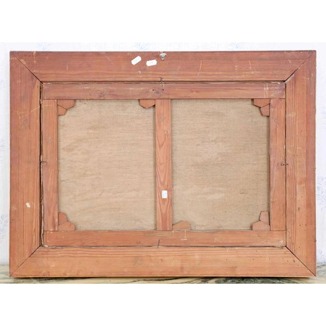 Sheep in a Stable, 1800s, Oil on Canvas, Framed For Sale - Image 4 of 6