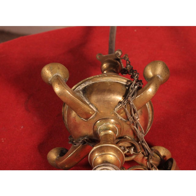 18th Century Bronze Oil Lamp, Spain For Sale - Image 10 of 11