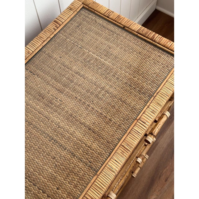 Vintage Woven Rattan Chest of Drawers For Sale - Image 12 of 18