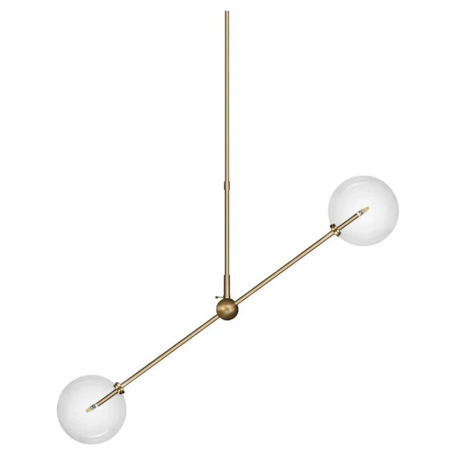 Brass 150 x 150 contemporary chandelier by schwung. Dimensions: d 15 x w 90.4 x h 163.3 cm. Materials: solid brass, hand-...