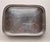 Vintage unmarked silver plated footed with pierced decoration heavy tray . 10.5"L X 7.75"H X 1.5"H in very good condition.