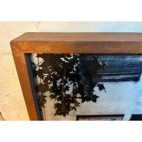 Large Vintage Framed Photo For Sale - Image 6 of 13