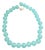 Vintage Peking Aqua Glass Hand-Knotted Silk Strand For Sale