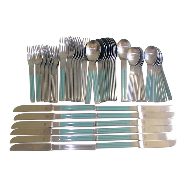 MidCentury Modern Dansk Flatware Set Thebe Pattern Set of 50 Chairish