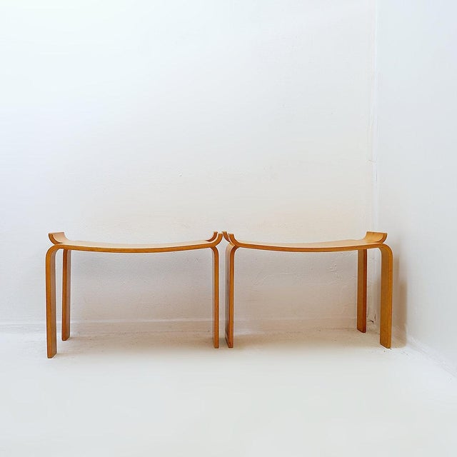 Museum Stools by Sven Kai-Larsen for Ströms Möbler, 1960s, Set of 2 For Sale - Image 4 of 16