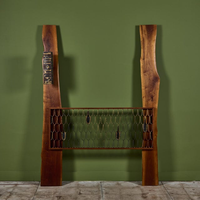 Mid 20th Century Phillip Lloyd Powell and Paul Evans Queen Headboard For Sale - Image 5 of 12