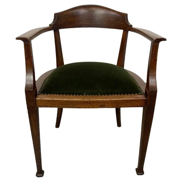 Jugendstil Office Chair, 1890s For Sale - Image 11 of 11