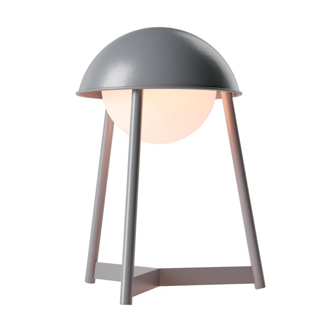 2020s HELMET Rechargeable Cordless LED Table Lamp, 3-Levels Brightness Touch Sensor Control, Iron For Sale - Image 5 of 14