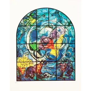 1972 After Marc Chagall "The Tribe of Benjamin", Full-Color Parisian Print